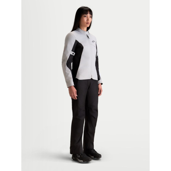 Veste moto femme Alpinestars Stella C-1 Waterproof - Gris glacé Noir