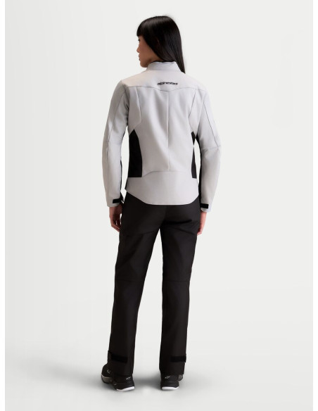 Veste moto femme Alpinestars Stella C-1 Waterproof - Gris glacé Noir
