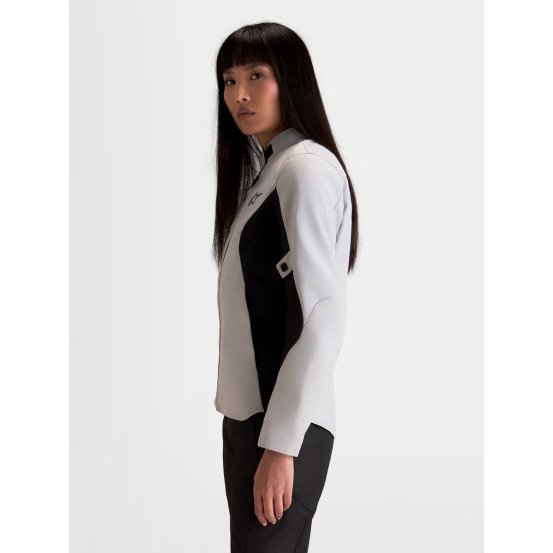 Veste moto femme Alpinestars Stella C-1 Waterproof - Gris glacé Noir