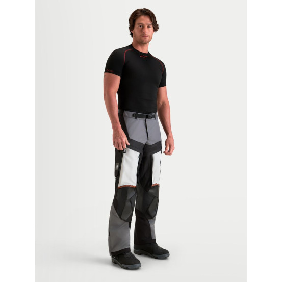 Pantalon Adventure Alpinestars Halo V2 Drystar - Gris foncé Gris clair Noir
