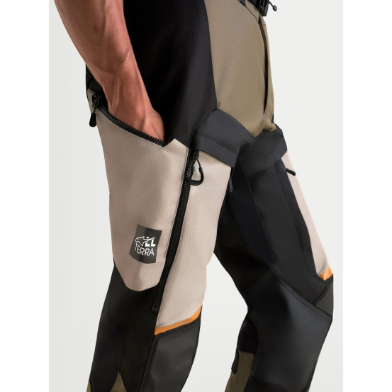 Pantalon Adventure Alpinestars Halo V2 Drystar - Gris aluminium Marron Noir