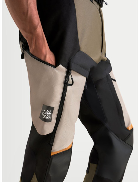 Pantalon Adventure Alpinestars Halo V2 Drystar - Gris aluminium Marron Noir