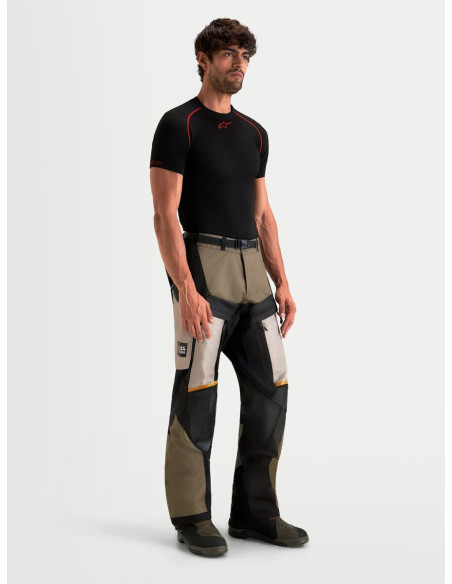 Pantalon Adventure Alpinestars Halo V2 Drystar - Gris aluminium Marron Noir