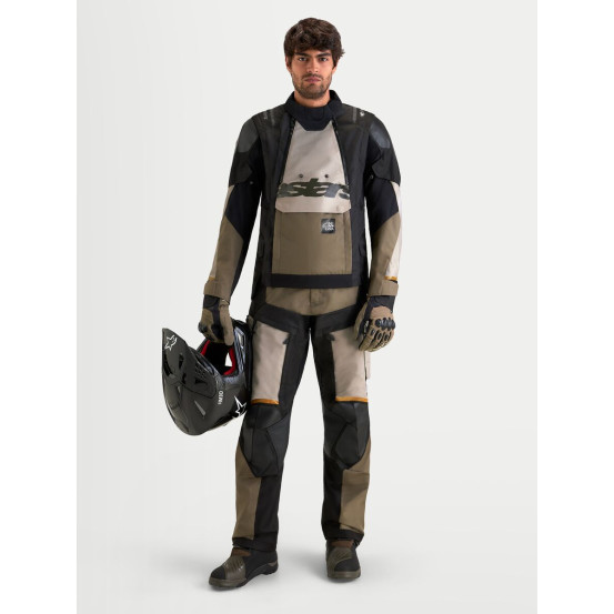 Pantalon Adventure Alpinestars Halo V2 Drystar - Gris aluminium Marron Noir