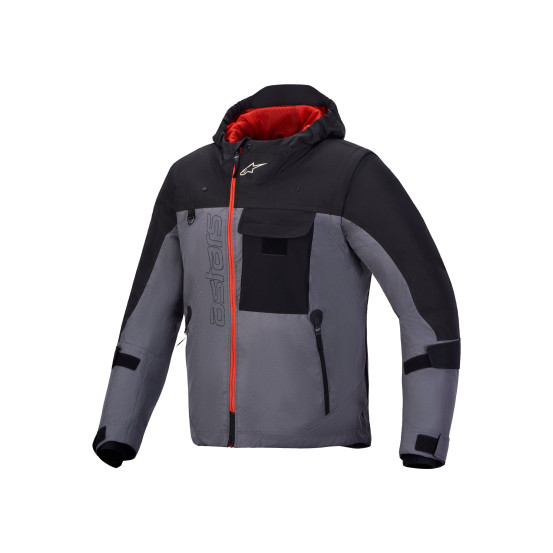 Parka moto Alpinestars Morfex Waterproof - Gris lunaire Noir