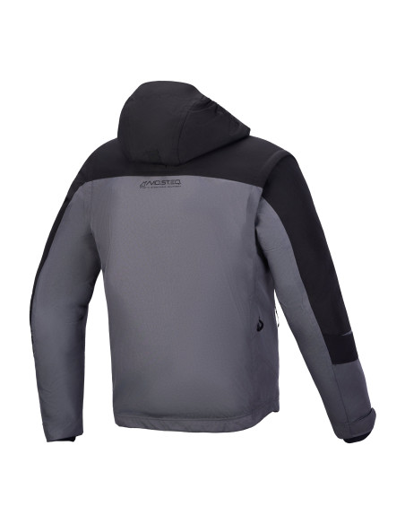 Parka moto Alpinestars Morfex Waterproof - Gris lunaire Noir