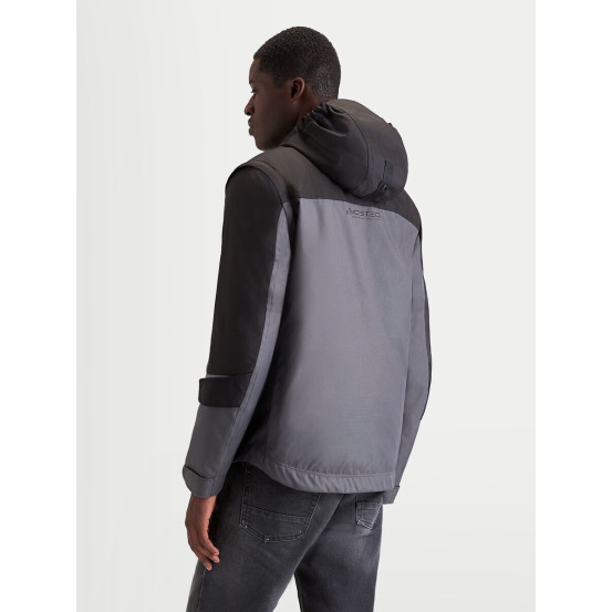 Parka moto Alpinestars Morfex Waterproof - Gris lunaire Noir