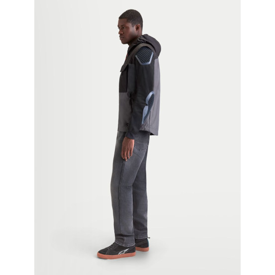 Parka moto Alpinestars Morfex Waterproof - Gris lunaire Noir