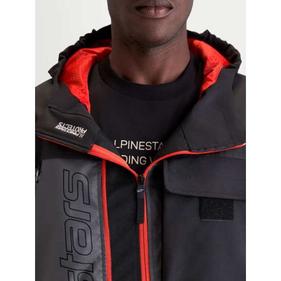 Parka moto Alpinestars Morfex Waterproof - Gris lunaire Noir