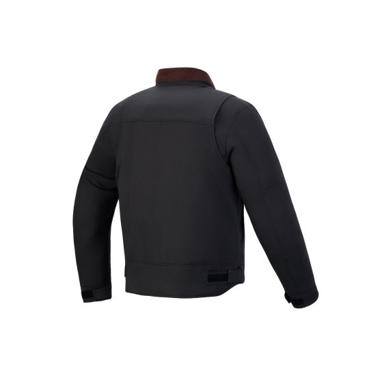 Veste moto Alpinestars Mustang Waterproof - Gris anthracite Marron foncé