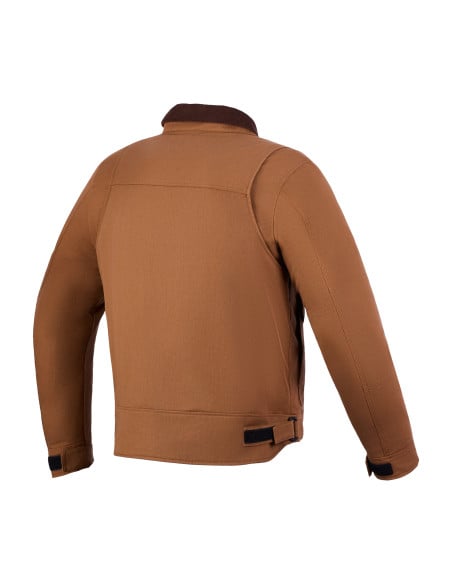Veste moto Alpinestars Mustang Waterproof - Marron rouille Marron foncé