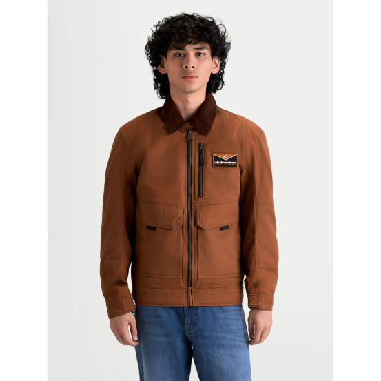 Veste moto Alpinestars Mustang Waterproof - Marron rouille Marron foncé