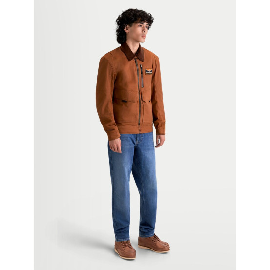 Veste moto Alpinestars Mustang Waterproof - Marron rouille Marron foncé
