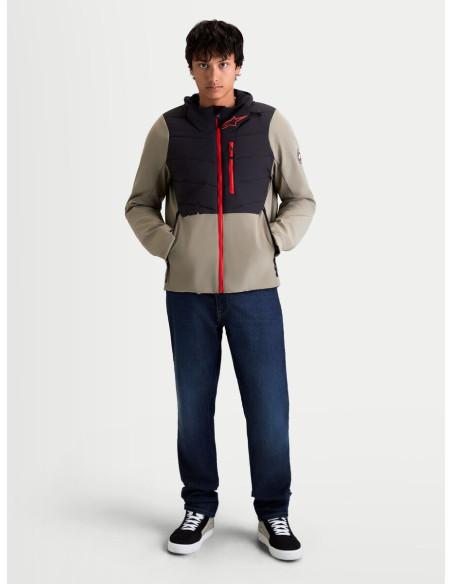 Veste moto Alpinestars Therma-Tech Waterproof - Noir Vert kaki