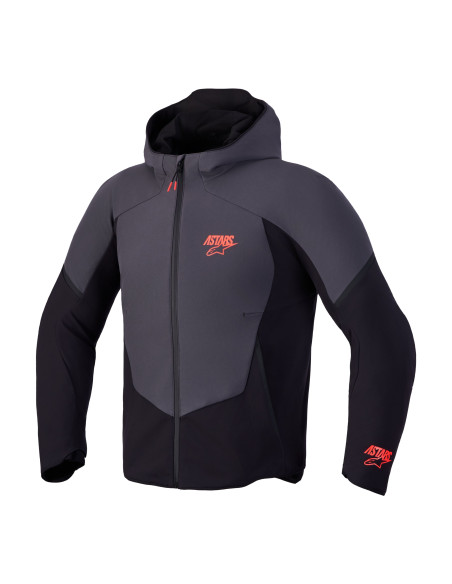 Veste moto Alpinestars Aeroshell WP - Noir Gris foncé