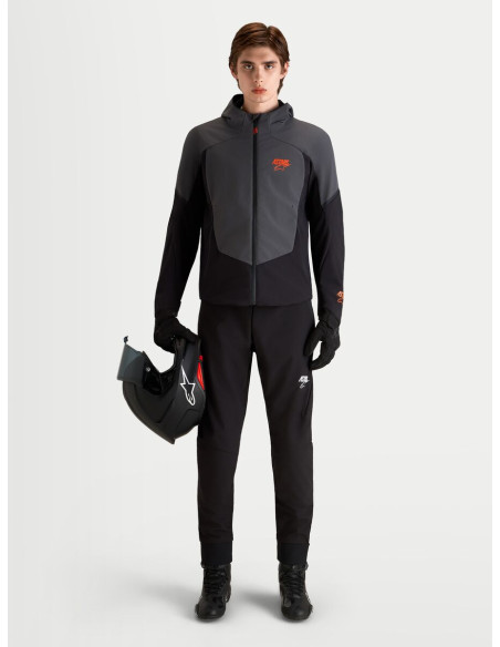 Veste moto Alpinestars Aeroshell WP - Noir Gris foncé