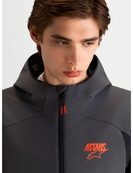 Veste moto Alpinestars Aeroshell WP - Noir Gris foncé