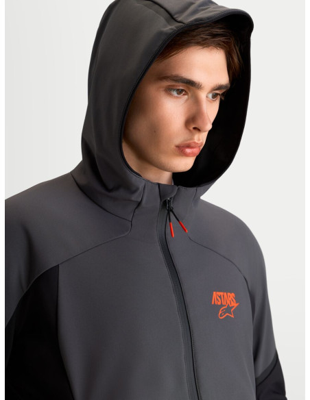 Veste moto Alpinestars Aeroshell WP - Noir Gris foncé
