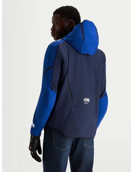 Veste moto Alpinestars Aeroshell WP - Bleu marine Bleu vif