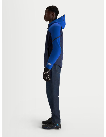 Veste moto Alpinestars Aeroshell WP - Bleu marine Bleu vif