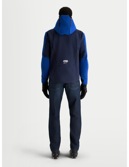 Veste moto Alpinestars Aeroshell WP - Bleu marine Bleu vif