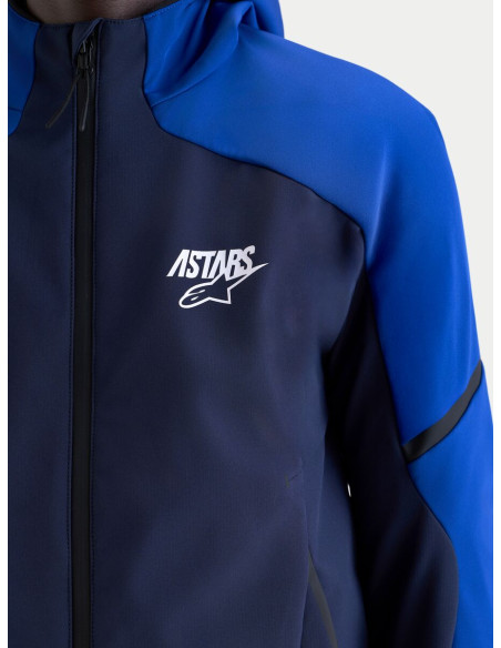 Veste moto Alpinestars Aeroshell WP - Bleu marine Bleu vif