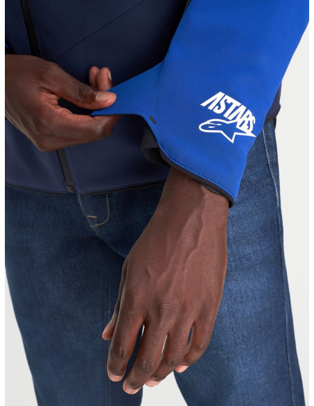 Veste moto Alpinestars Aeroshell WP - Bleu marine Bleu vif