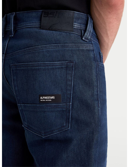 Jean moto Alpinestars Flex AST-10 Tough Max - Bleu foncé
