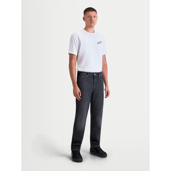 Jean moto Alpinestars Flex AST-8 - Noir délavé