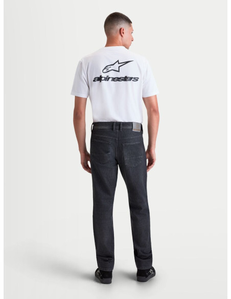 Jean moto Alpinestars Flex AST-8 - Noir délavé