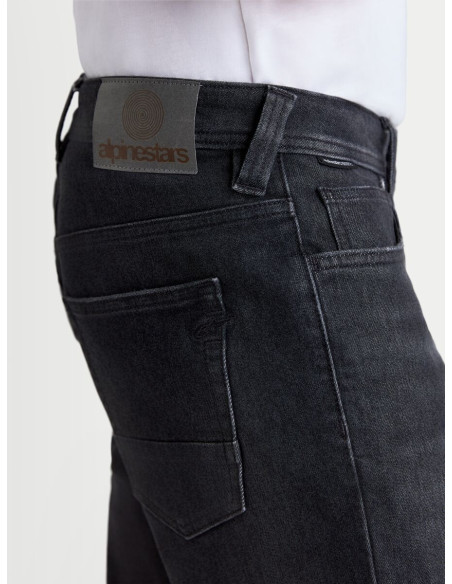 Jean moto Alpinestars Flex AST-8 - Noir délavé