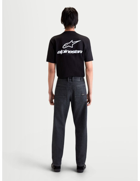Jean moto Alpinestars Flex AST-7 - Noir délavé
