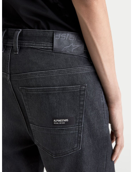 Jean moto Alpinestars Flex AST-7 - Noir délavé
