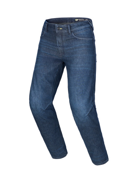 Jean moto Alpinestars Flex AST-10 Tough Max coupe courte - Bleu foncé