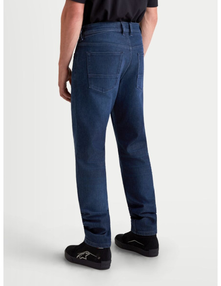 Jean moto Alpinestars Flex AST-10 Tough Max coupe courte - Bleu foncé