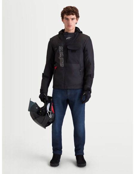 Jean moto Alpinestars Flex AST-10 Tough Max coupe courte - Bleu foncé