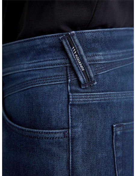 Jean moto Alpinestars Flex AST-10 Tough Max coupe courte - Bleu foncé