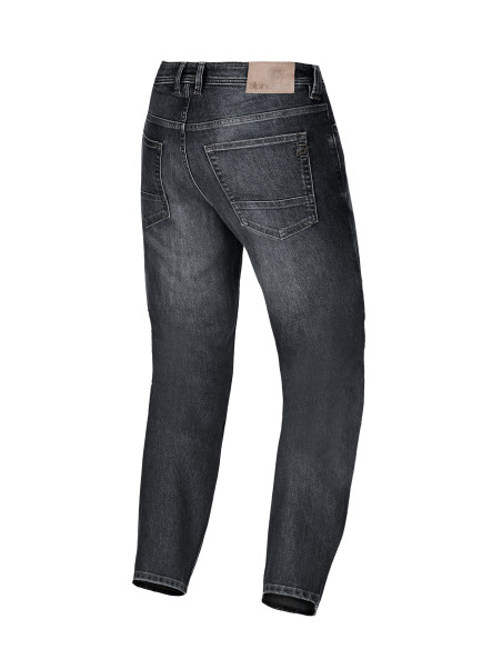 Jean moto Alpinestars Flex AST-8 coupe courte - Noir délavé
