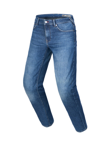 Jean moto Alpinestars Flex AST-8 coupe courte - Bleu moyen