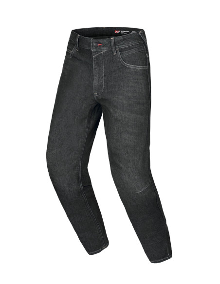 Jean moto Alpinestars Flex AST-7 coupe courte - Noir délavé