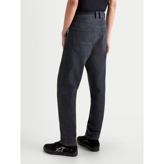 Jean moto Alpinestars Flex AST-7 coupe courte - Noir délavé