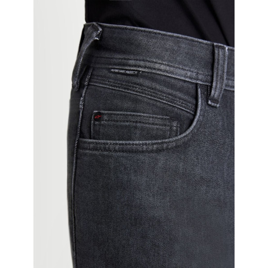 Jean moto Alpinestars Flex AST-7 coupe courte - Noir délavé