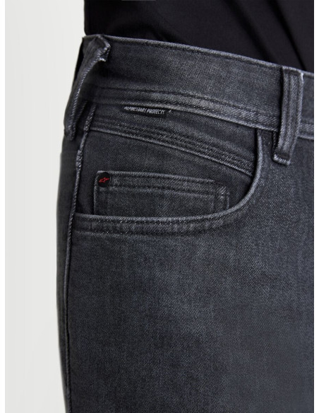 Jean moto Alpinestars Flex AST-7 coupe courte - Noir délavé
