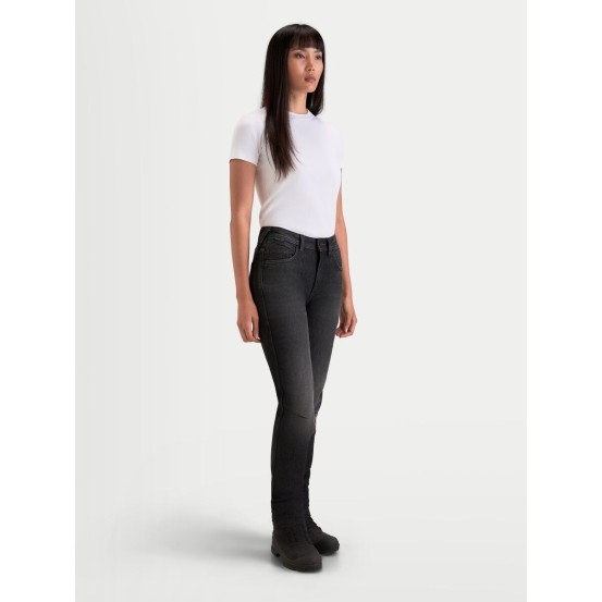 Jean moto femme Alpinestars Stella Flex AST-7 - Noir délavé