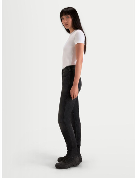 Jean moto femme Alpinestars Stella Flex AST-7 - Noir délavé