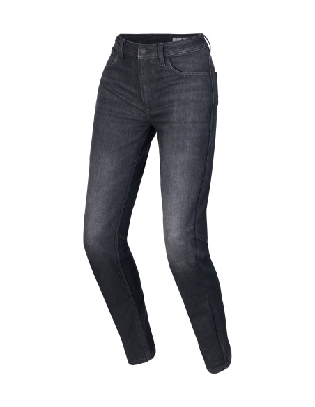Jean moto femme Alpinestars Stella Flex AST-5 - Noir délavé