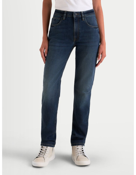 Jean moto femme Alpinestars Stella Flex AST-5 - Bleu indigo délavé