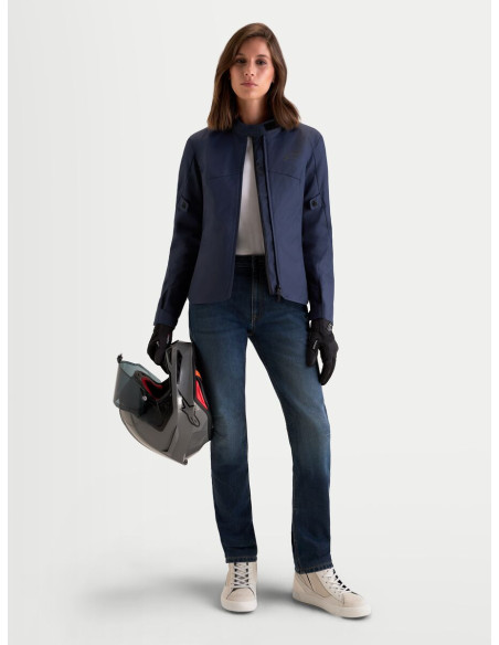 Jean moto femme Alpinestars Stella Flex AST-5 - Bleu indigo délavé