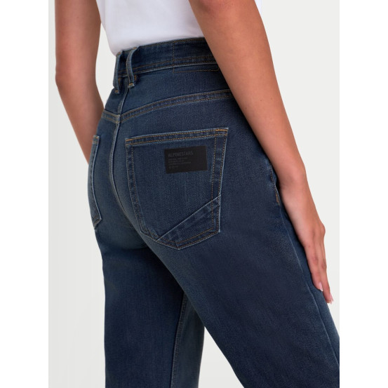 Jean moto femme Alpinestars Stella Flex AST-5 - Bleu indigo délavé
