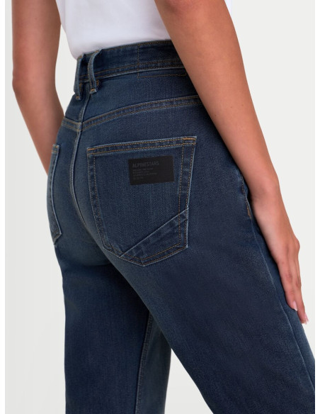 Jean moto femme Alpinestars Stella Flex AST-5 - Bleu indigo délavé